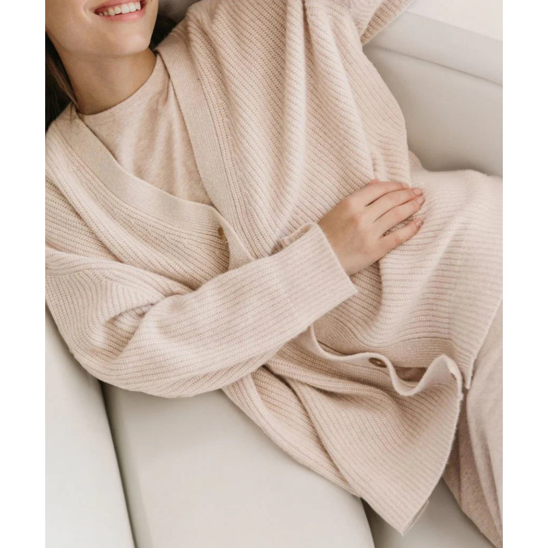 Arasi Dannen Long and Soft Cardigan - The Perfect Choice for Pleasant Days and Cozy Warmth
