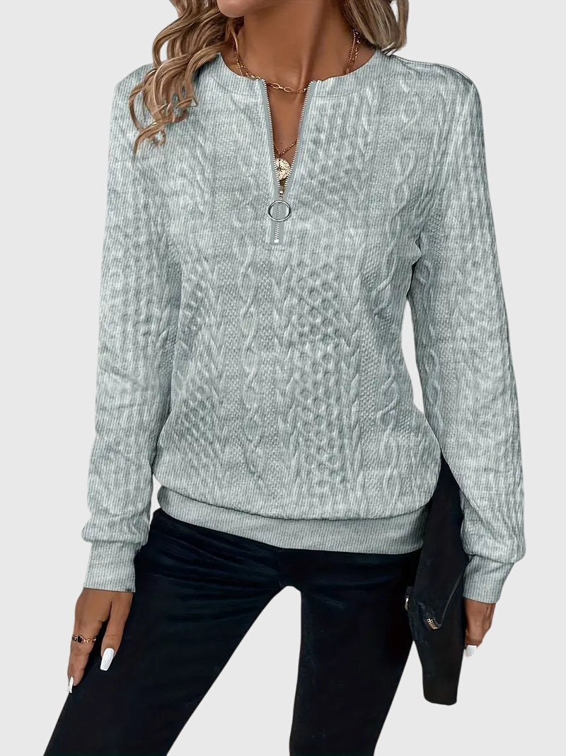 Light bulb | Fashionable sweater with front zipper for perfect comfort and stunning style