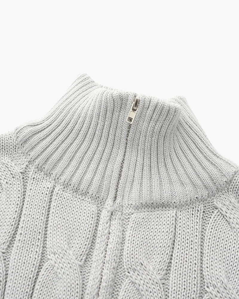 Fashionable Verbier Sweater with Half Zipper for Comfort and Style