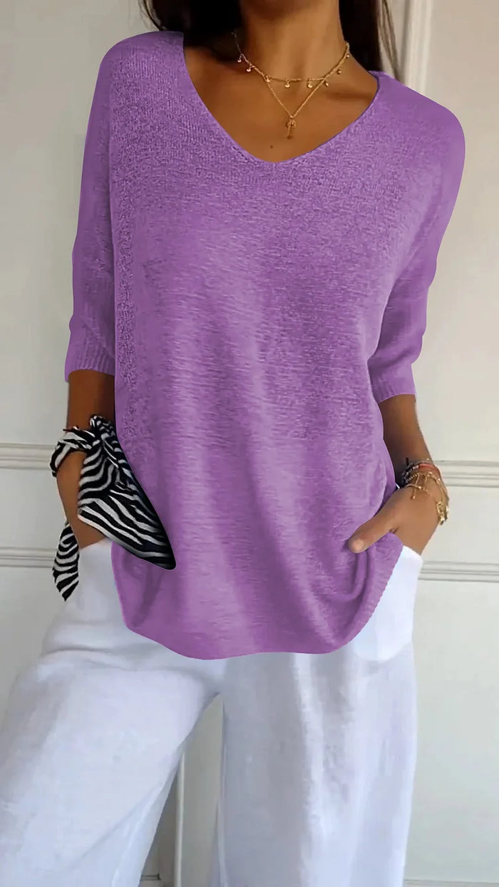 Kateria | Fashionable and Stylish Women's Shirt with V-Neck for Comfort and Perfect Style