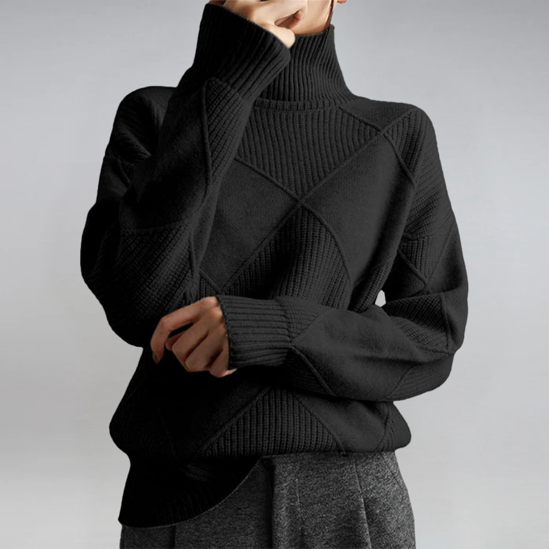 Luxury Cashmere Sweater with Elegant Turtleneck for a Perfect Style