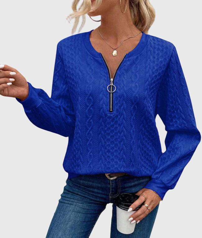 Light bulb | Fashionable sweater with front zipper for perfect comfort and stunning style