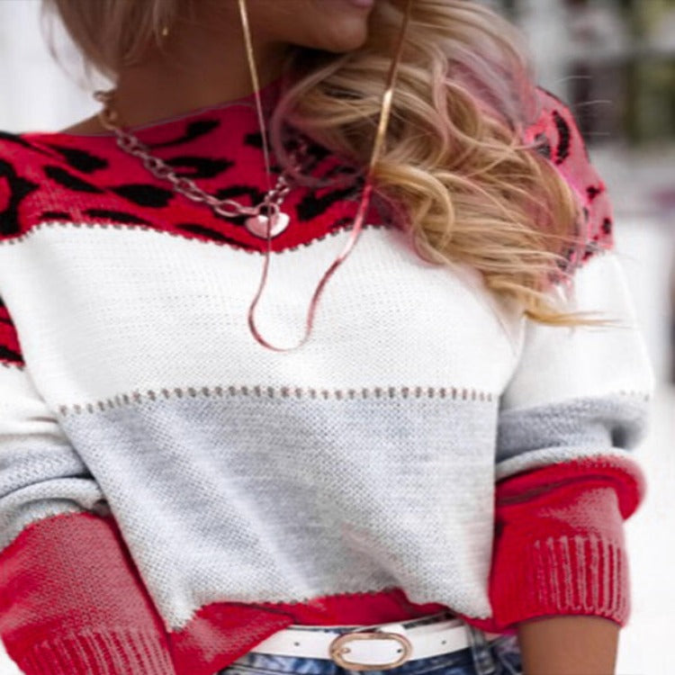 Women's Top with Colorful Printed Pattern – Warmth Meets Perfect Style