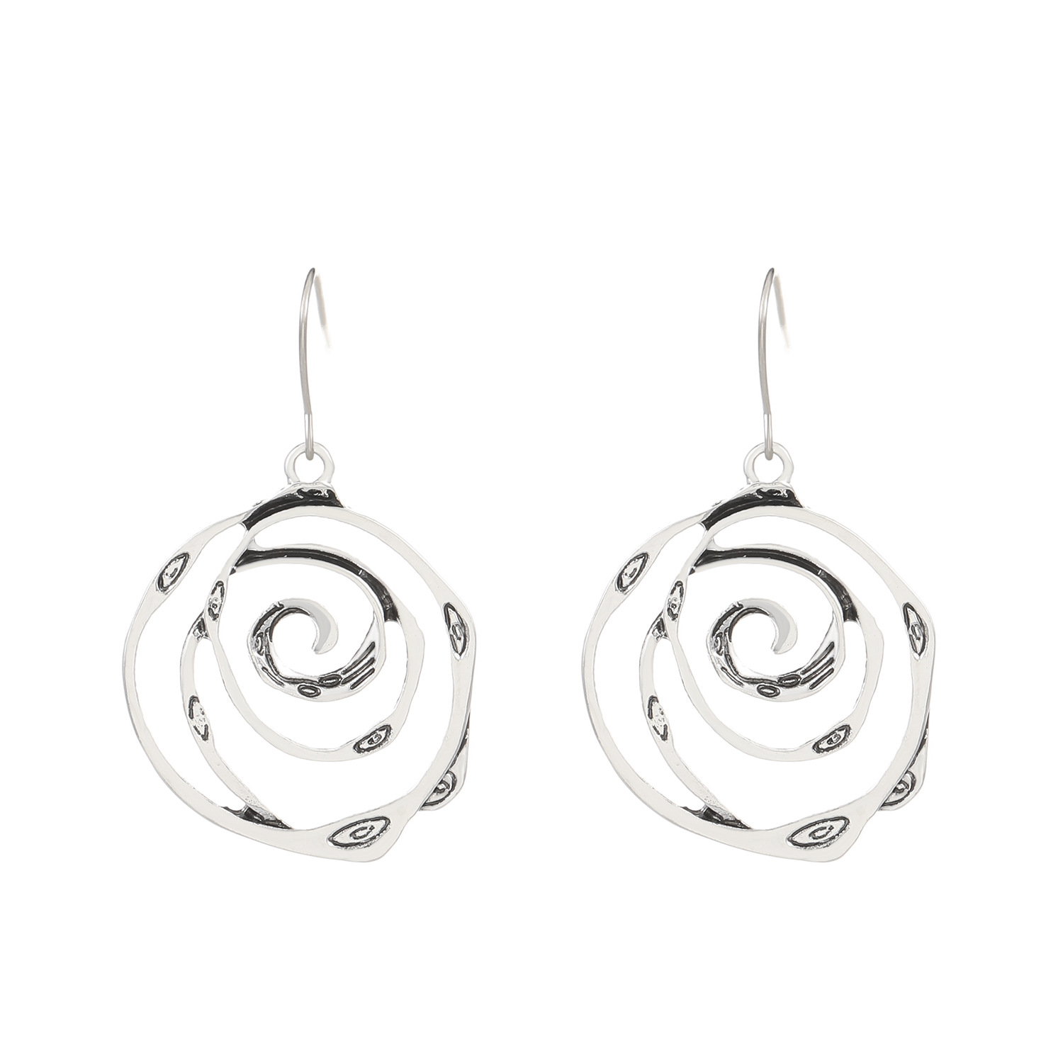 Amora โ Trendy Silver Earrings in a Unique Thai Style