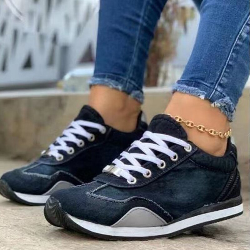 Ultra Comfort Orthopedic Shoes in Denim Style