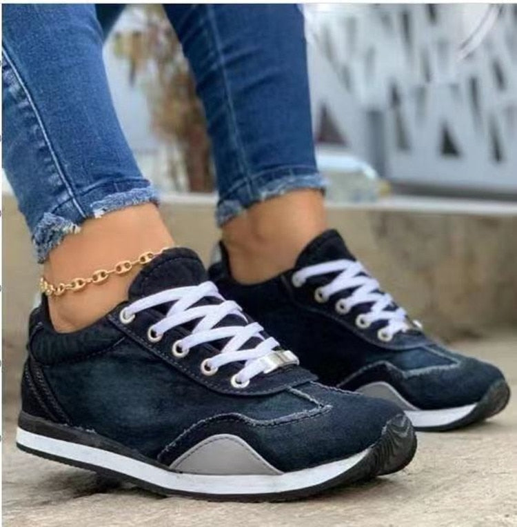 Ultra Comfort Orthopedic Shoes in Denim Style