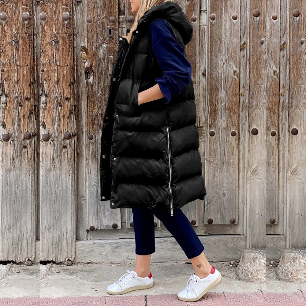 Frenziska | Lightweight and portable sleeveless hoodie with modern design for a unique style
