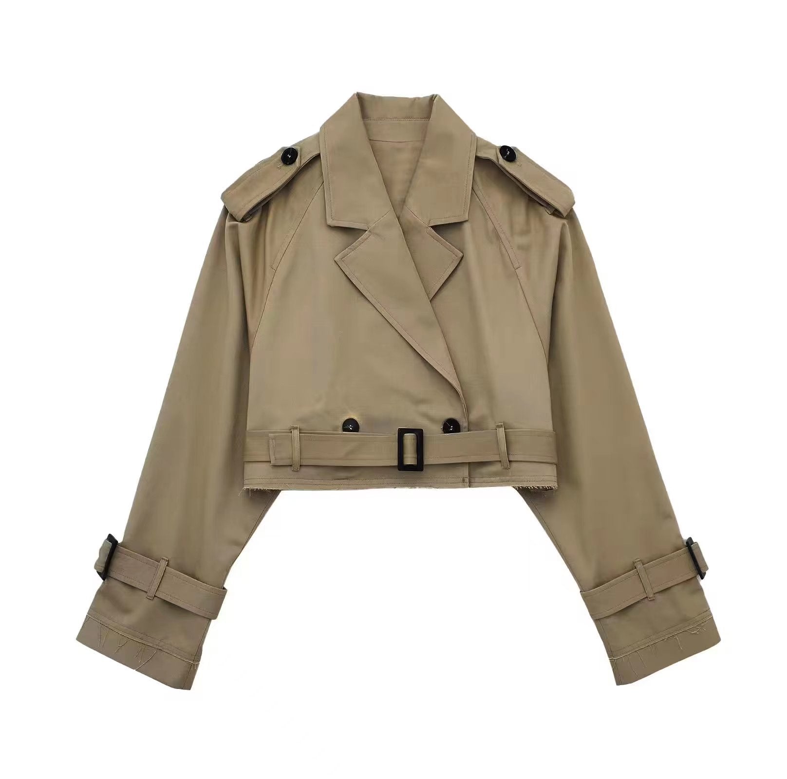 Stephanie | Elegant Short Trench Coat for a Stylish End