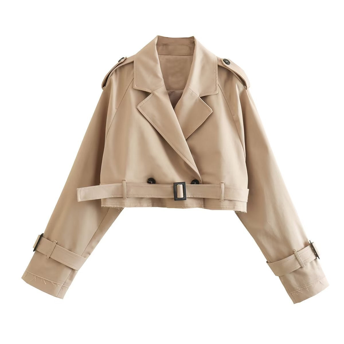 Stephanie | Elegant Short Trench Coat for a Stylish End