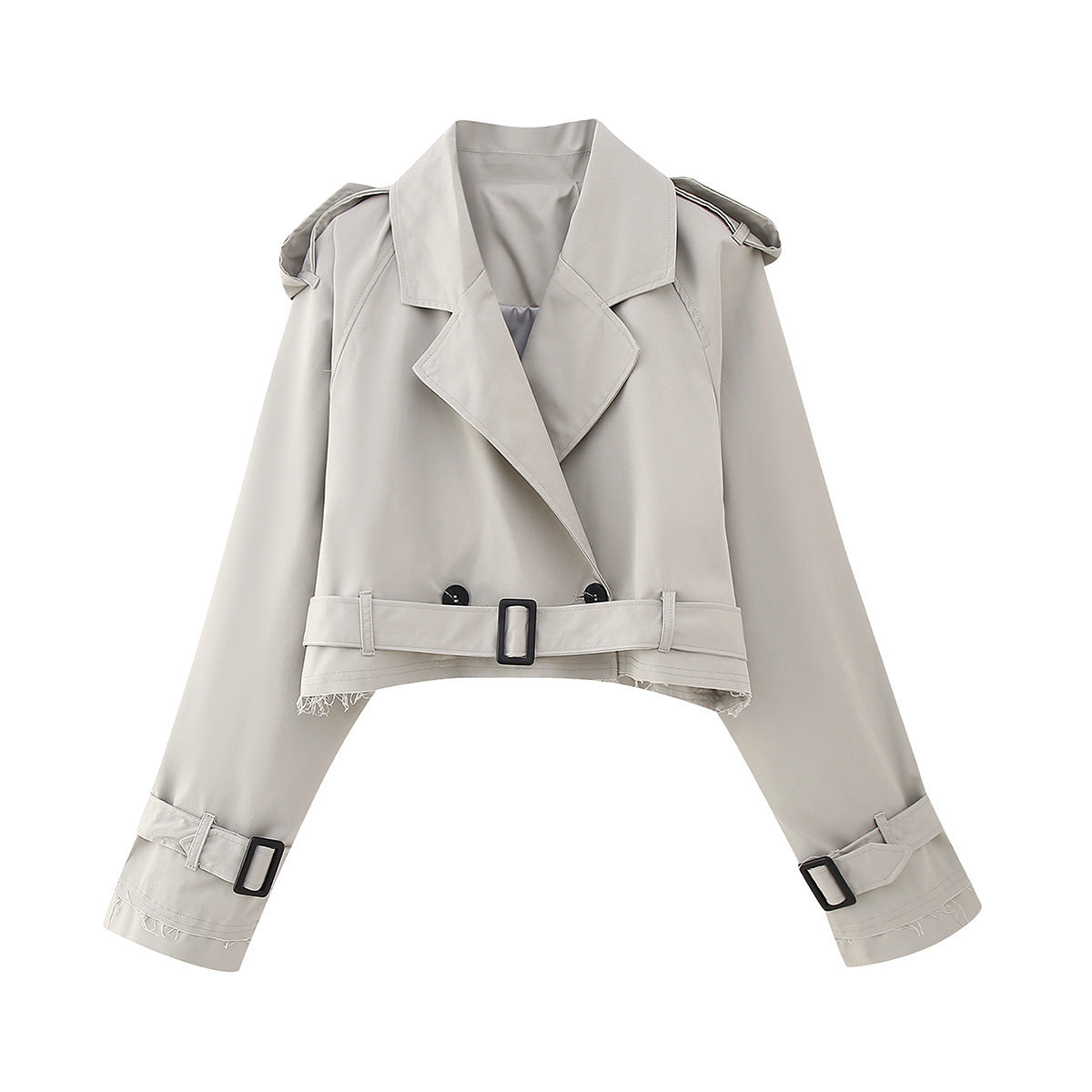 Stephanie | Elegant Short Trench Coat for a Stylish End