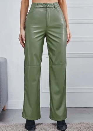 High-Quality Women's Leather Pants โ Elegant and Confident at All Times