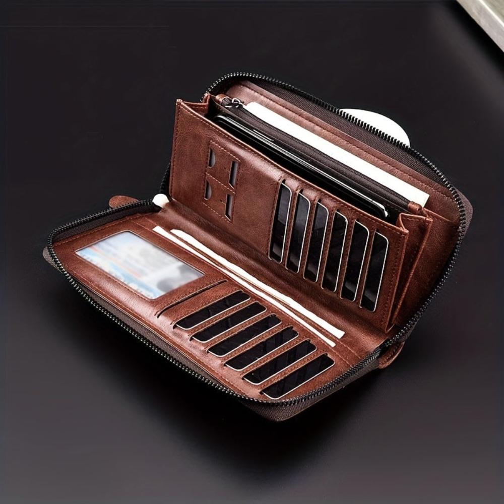 Holden RFID Ultra-Thin Zipper Wallet for Secure Protection