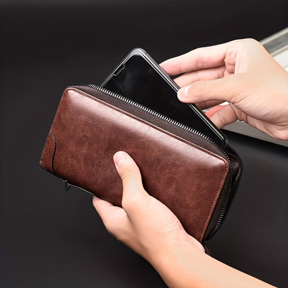 Holden RFID Ultra-Thin Zipper Wallet for Secure Protection