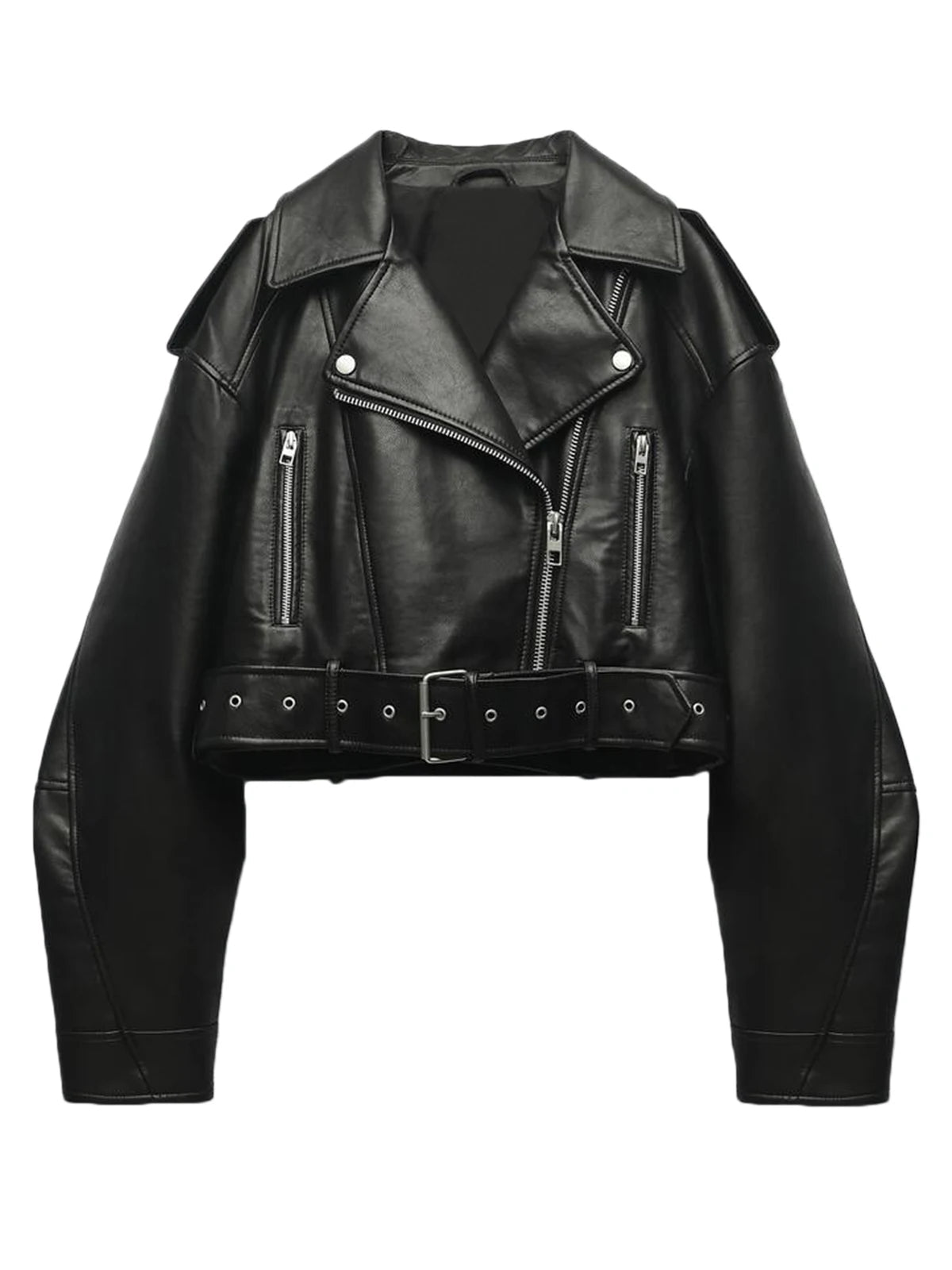 Claudia | Designer Elegant Leather Pants in Classic Style