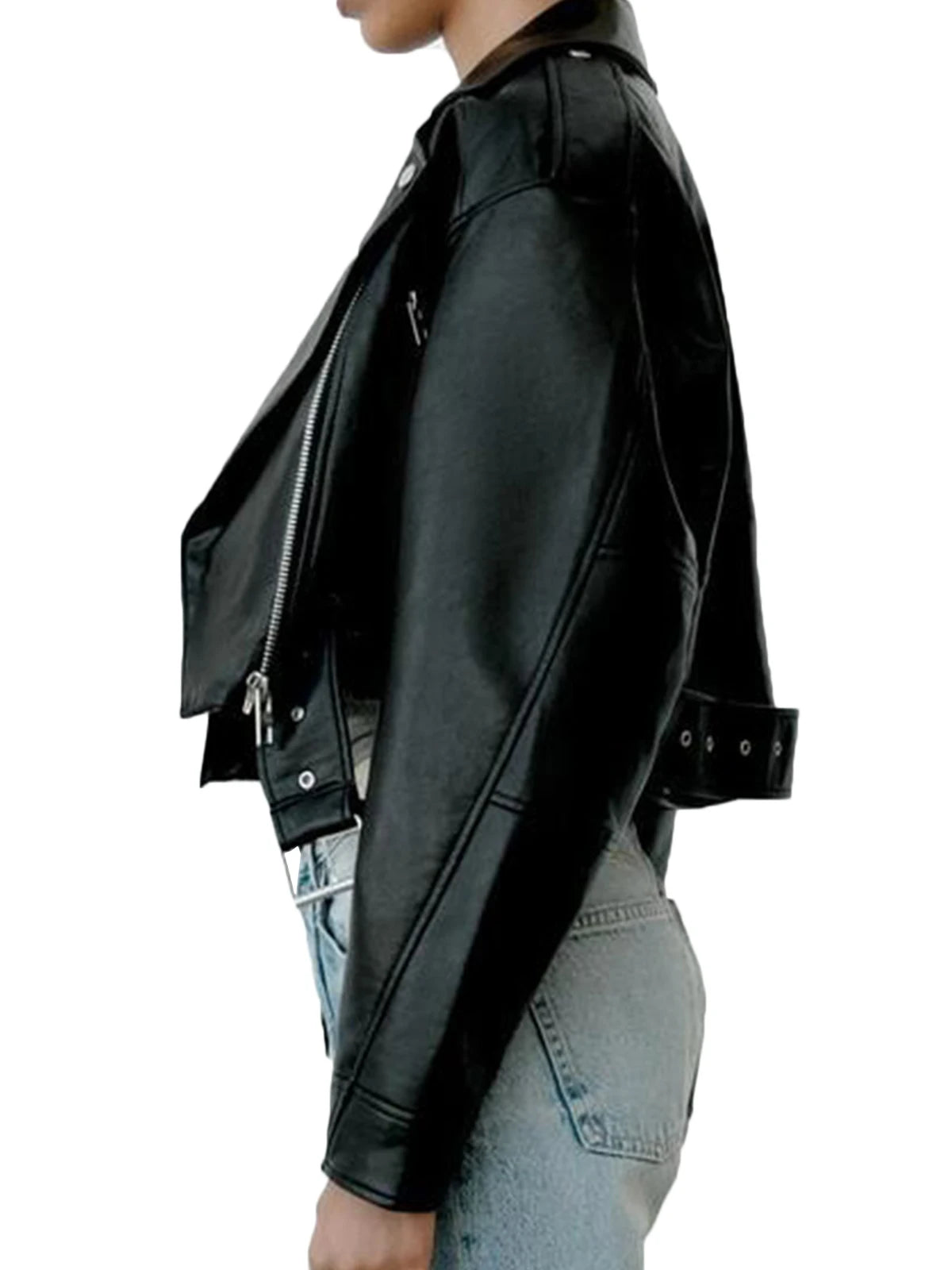 Claudia | Designer Elegant Leather Pants in Classic Style