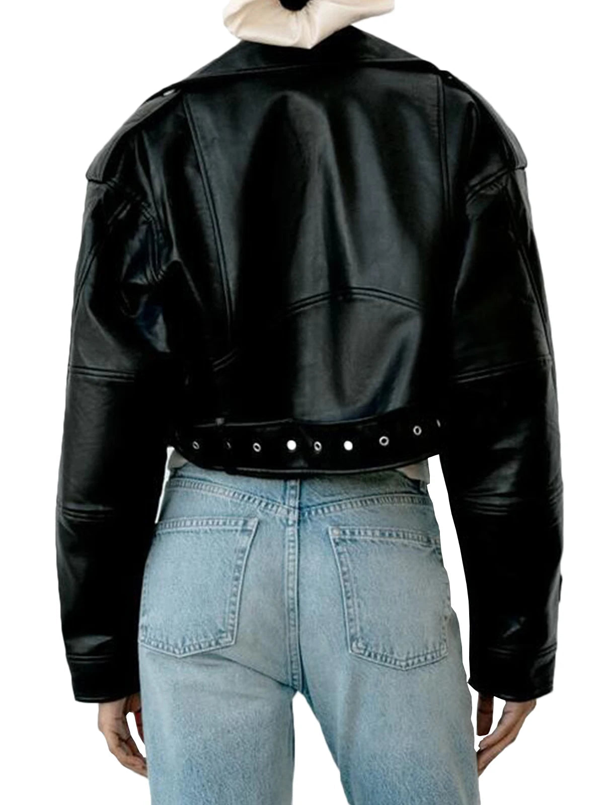 Claudia | Designer Elegant Leather Pants in Classic Style