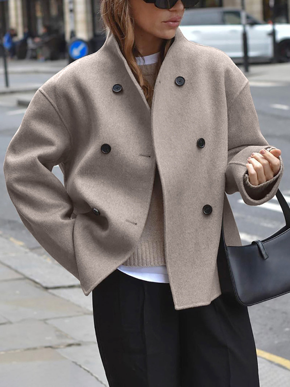 Men's Winter Coat Antonio with High-Quality Stretch Fabric and Elegant Convenient Button Closure