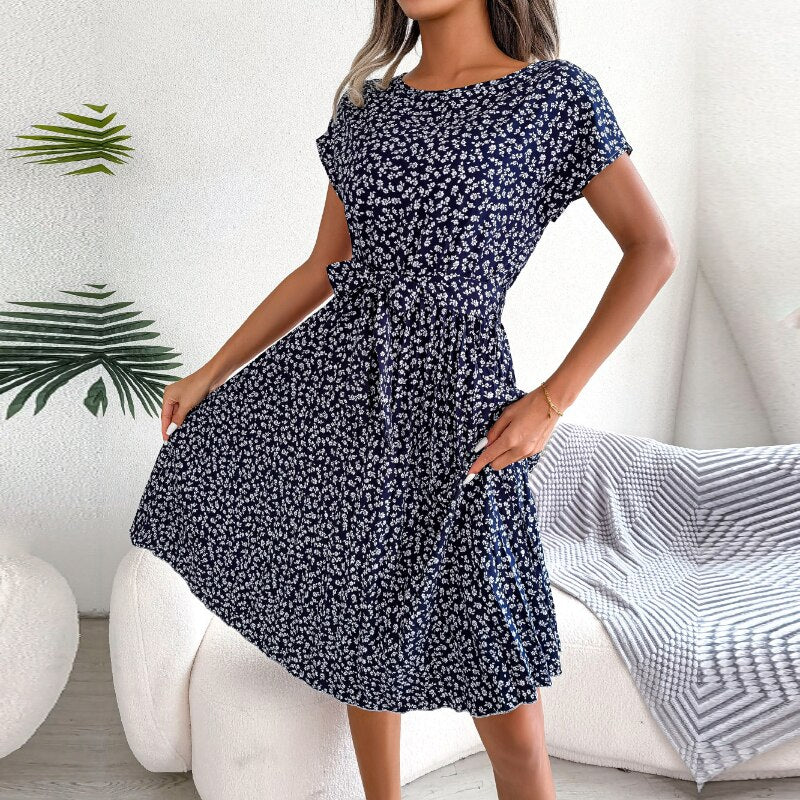 Elegant summer dress by BeLiYa for the warm season with stylish design and perfect comfort