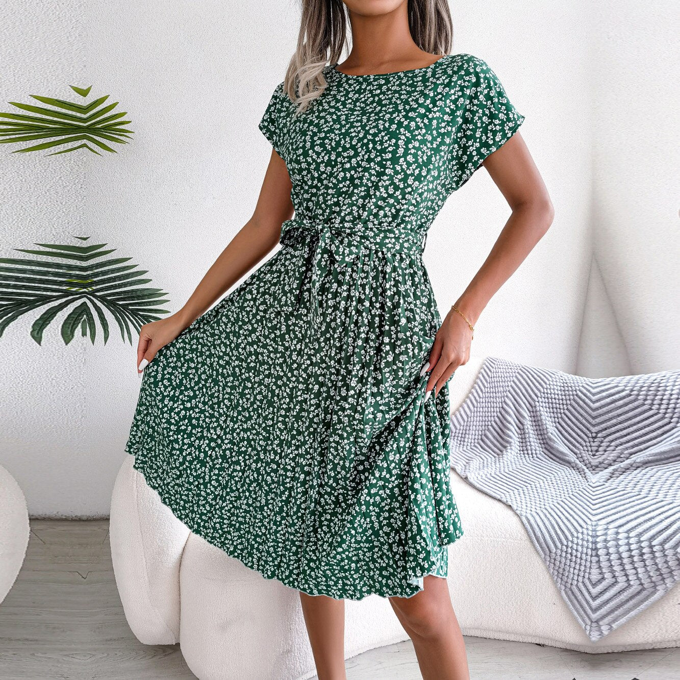 Elegant summer dress by BeLiYa for the warm season with stylish design and perfect comfort