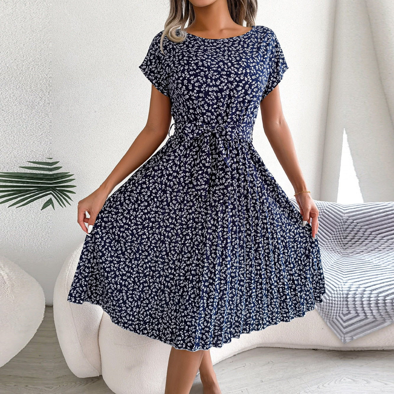 Elegant summer dress by BeLiYa for the warm season with stylish design and perfect comfort