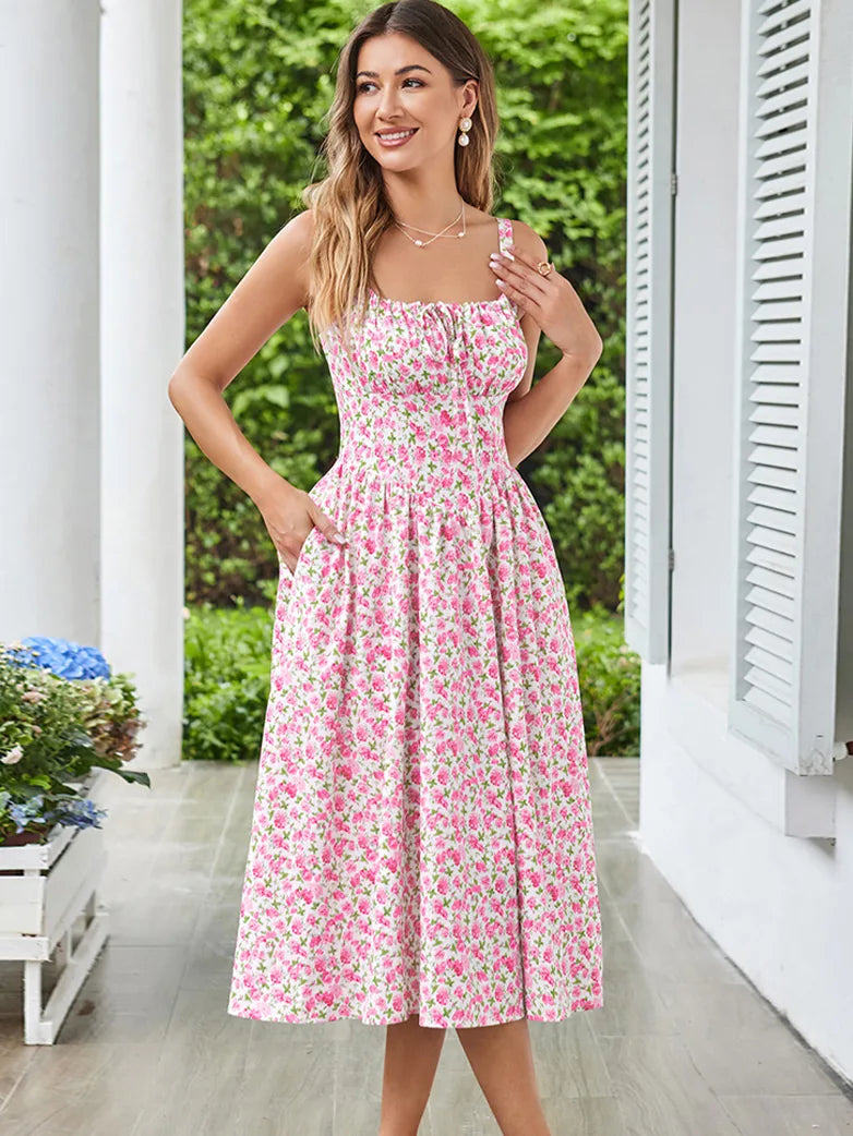 Comfortable and cozy summer dress with useful pockets