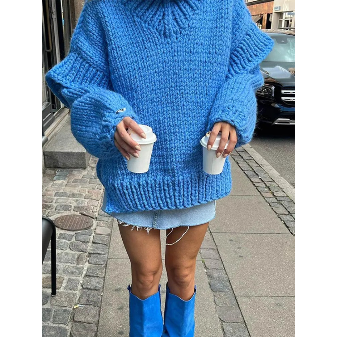 Oversized Women's Sweater Erenabaji โ Extremely Soft and Cozy for Perfect Warmth on Pleasant Days