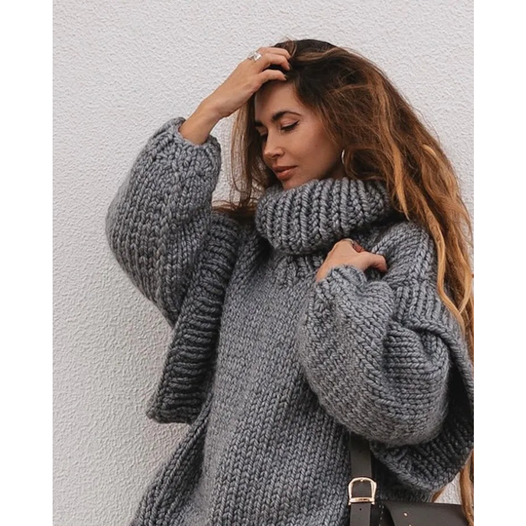 Oversized Women's Sweater Erenabaji โ Extremely Soft and Cozy for Perfect Warmth on Pleasant Days