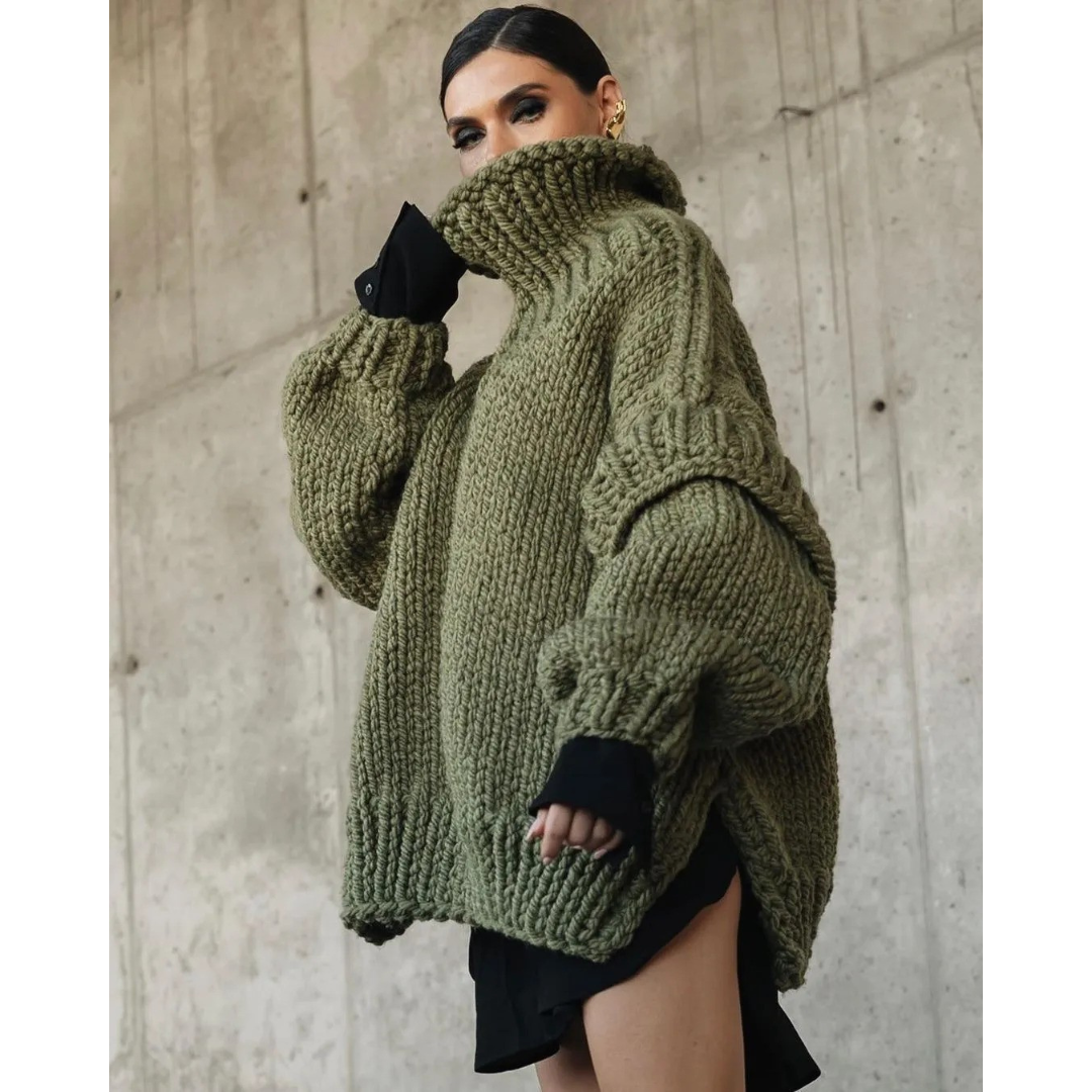 Oversized Women's Sweater Erenabaji โ Extremely Soft and Cozy for Perfect Warmth on Pleasant Days