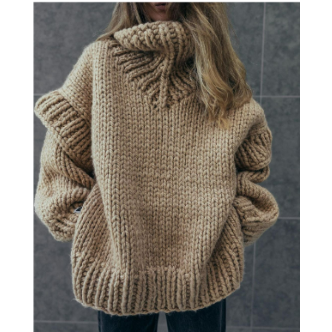 Oversized Women's Sweater Erenabaji โ Extremely Soft and Cozy for Perfect Warmth on Pleasant Days