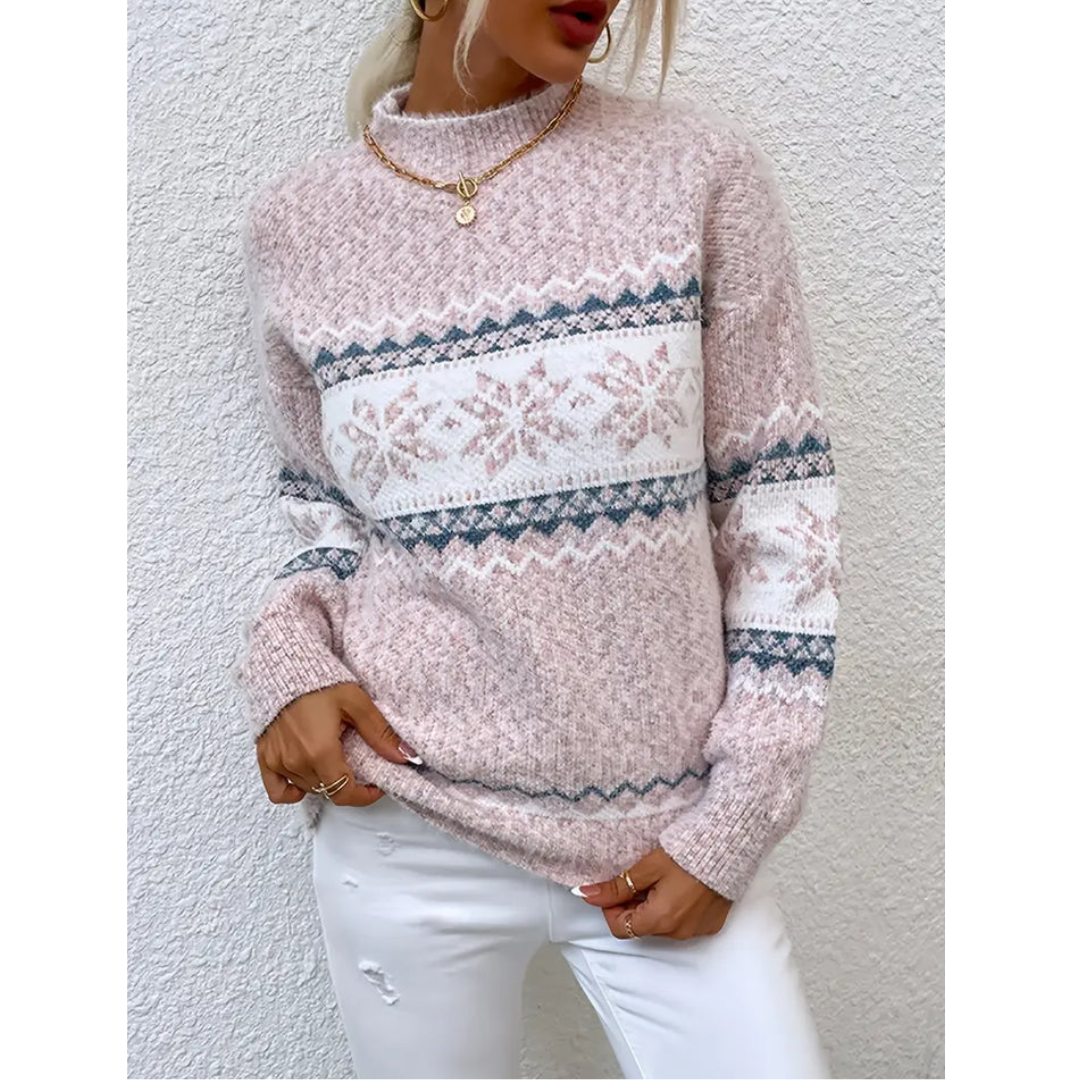 Women’s Warm Winter Sweater with Long Sleeves by Nineka Daiman - Comfort and Style at an Attractive Sale