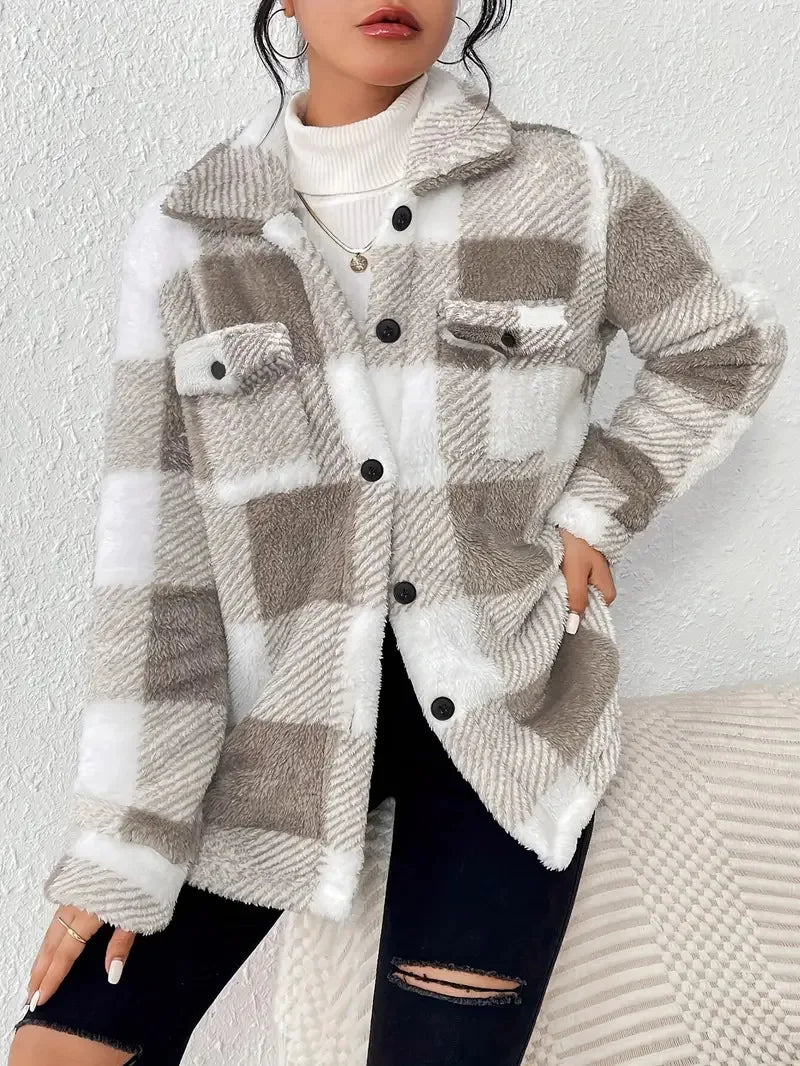 Stephanie | Warm and cozy furry jacket for relaxed days