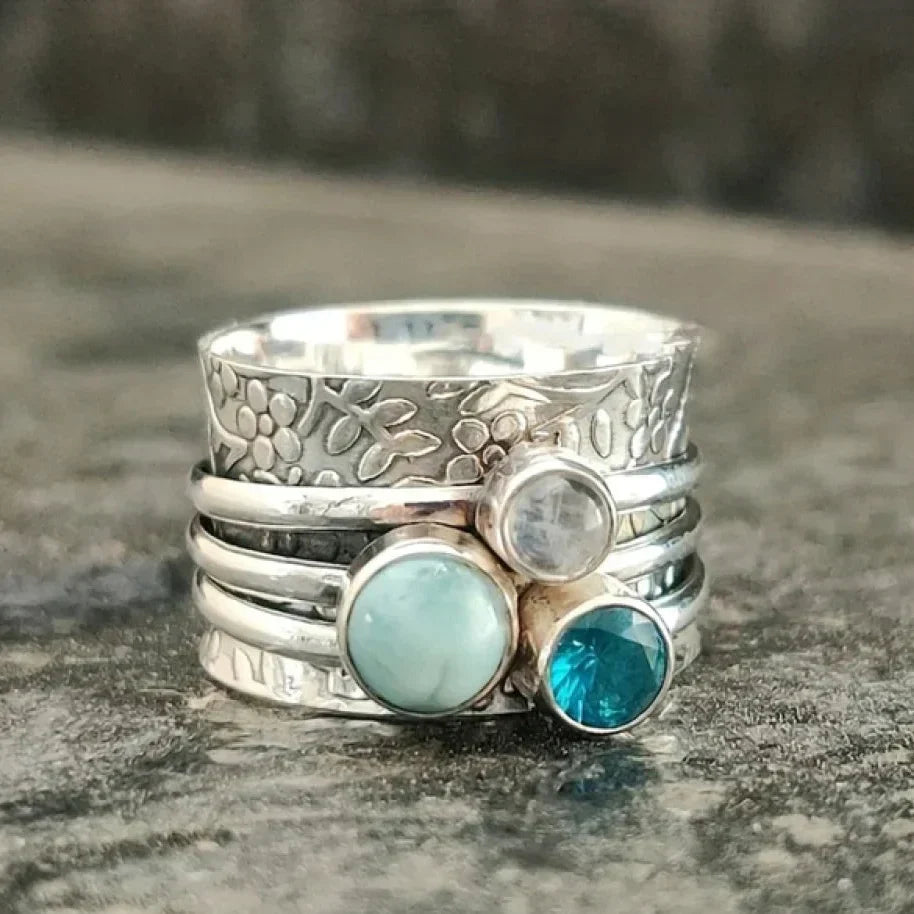 Braine - Wild Ring with a Stunning Blue Stone