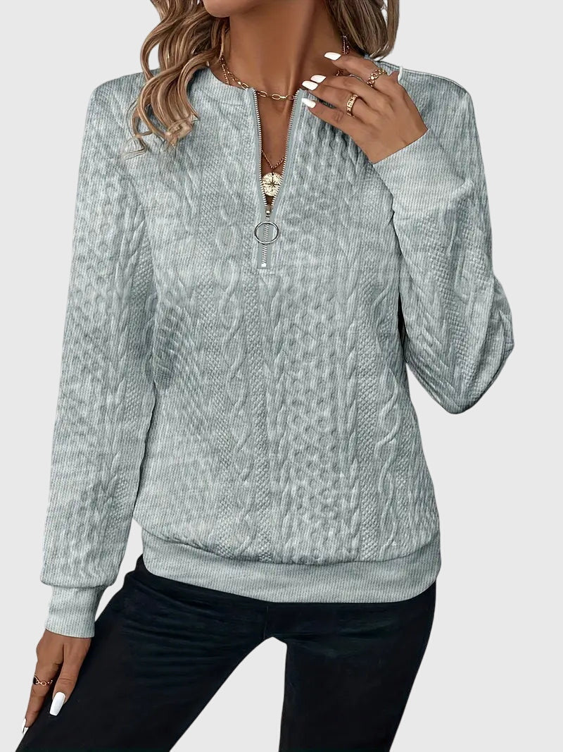 Light bulb | Fashionable sweater with front zipper for perfect comfort and stunning style