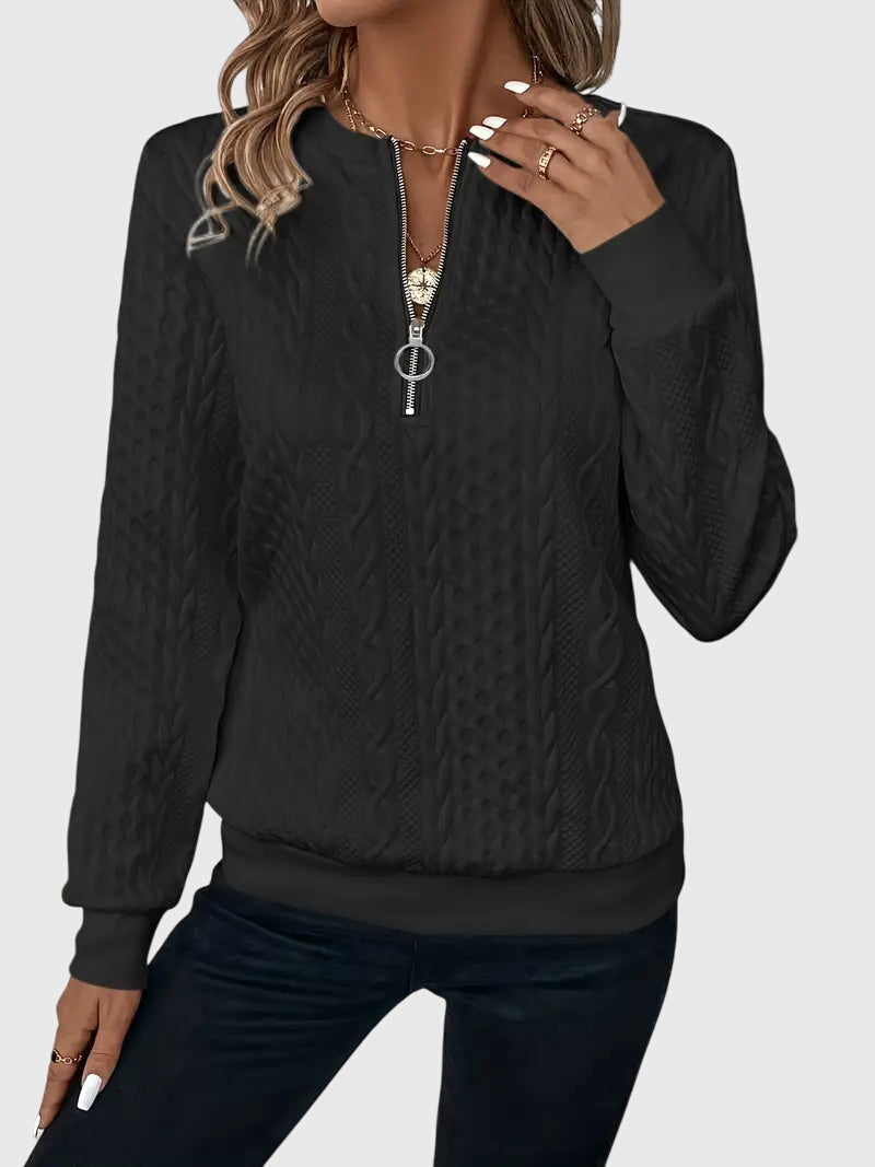 Light bulb | Fashionable sweater with front zipper for perfect comfort and stunning style