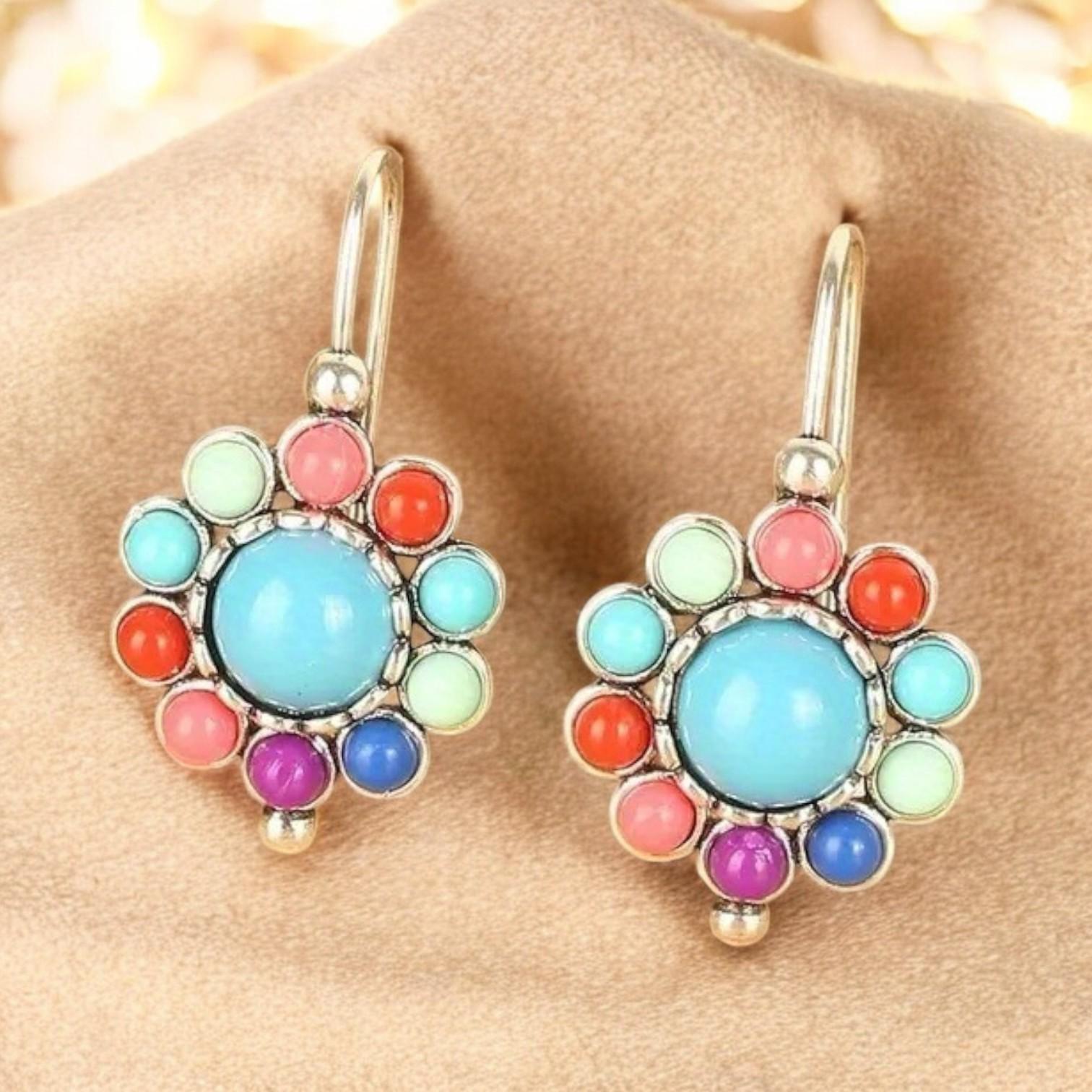 Davina – Stunning turquoise earrings in various colors to complete your look