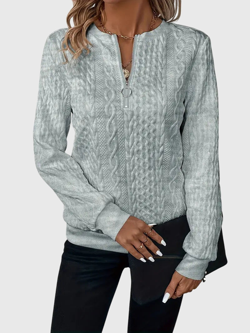 Light bulb | Fashionable sweater with front zipper for perfect comfort and stunning style