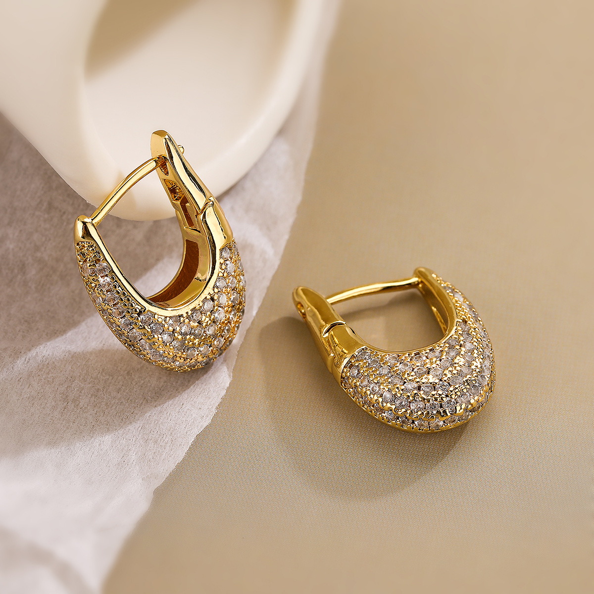 Colorful and Elegant Criss Cross Earrings with Stunning Cambria Design