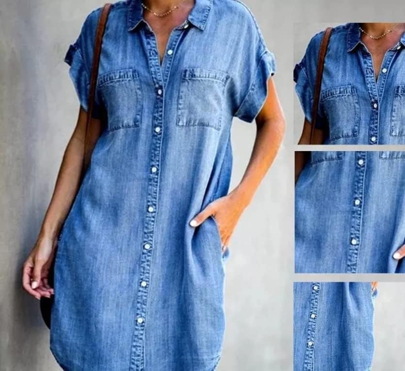 Clara โ Elegant and lightweight shirt dress with buttons for comfort and perfect style