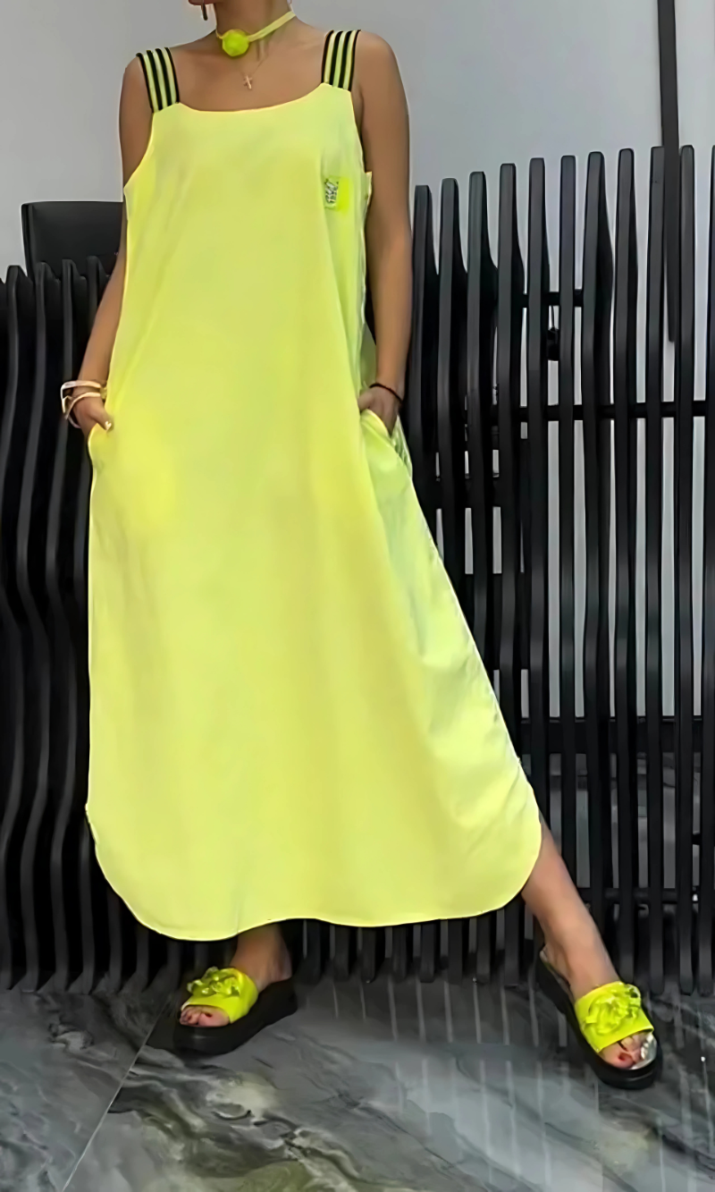 Lunara - Elegant Striped Dress for Unforgettable Moments