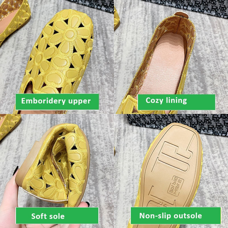 Summer Orthopedic Women's Shoes with Square Toe - Perfect Blend of Comfort and Style Guaranteed by Umita