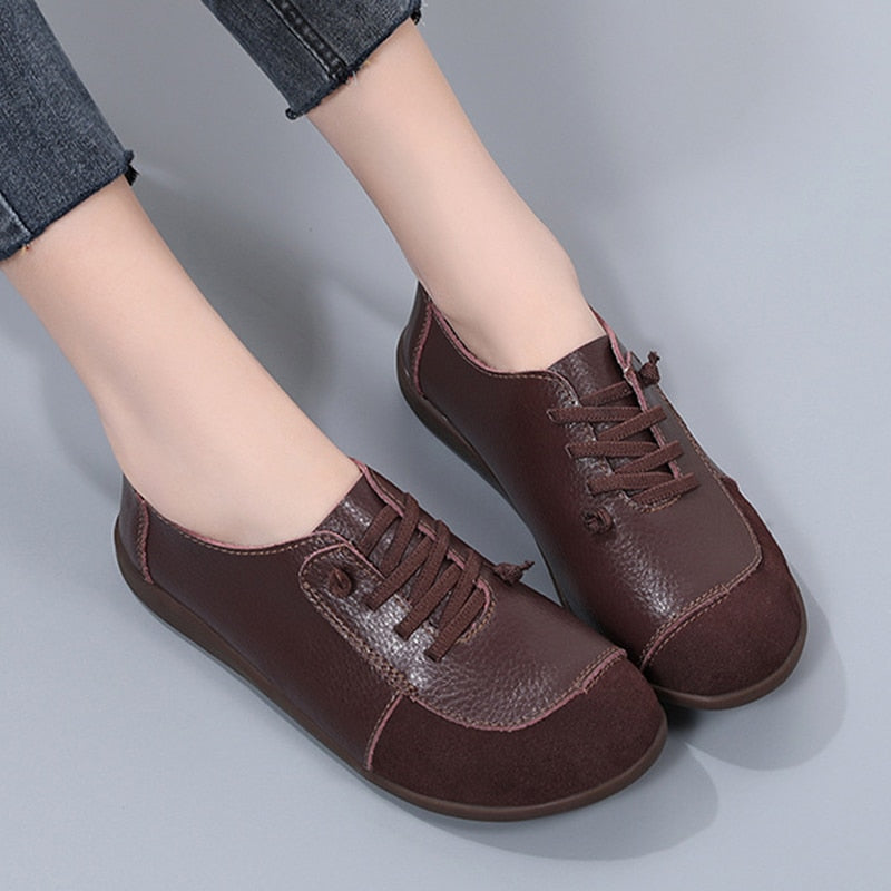Lightweight orthopedic leather driving shoes for perfect comfort and stylish oversight