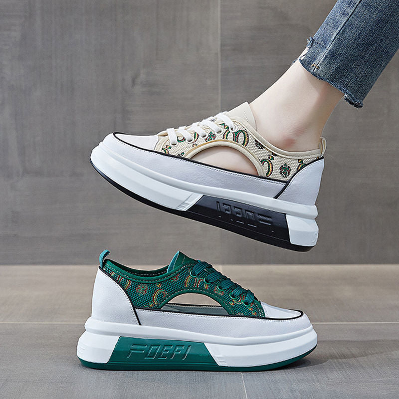 Women's orthopedic sports shoes made of Louis fabric with modern comfort and style