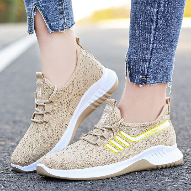 Women's Athletic Orthopedic Shoes with Lace-up Fabric - Perfect Comfort and Excellent Performance for Daily Routine