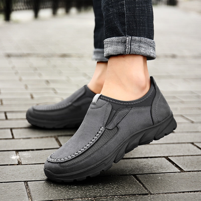 Orthopedic men's comfortable shoes - perfect support and lightness feel all day long
