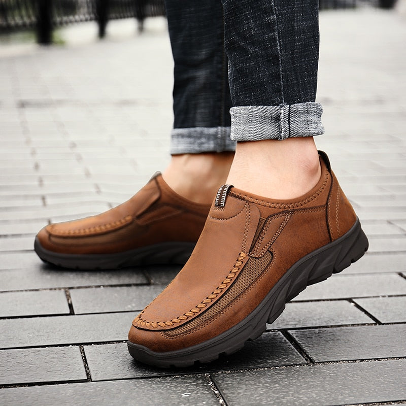 Orthopedic men's comfortable shoes - perfect support and lightness feel all day long
