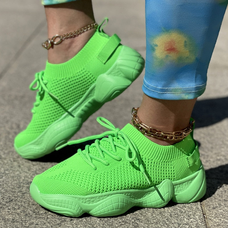 Women's Orthopedic Outdoor Sneakers with Laces β Comfortable and Stylish with Tracy