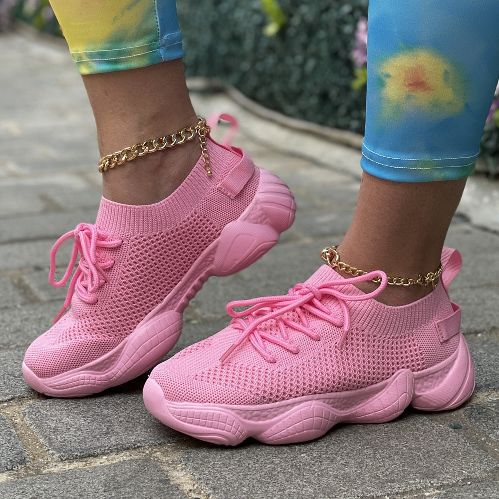 Women's Orthopedic Outdoor Sneakers with Laces β Comfortable and Stylish with Tracy