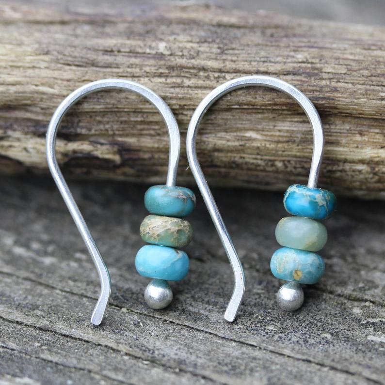 Rebecca β Stunning Beaded Earrings in Turquoise for Unique Fashion
