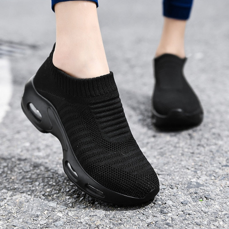 Women's orthopedic tote with platform no laces - maximum comfort and elegant style