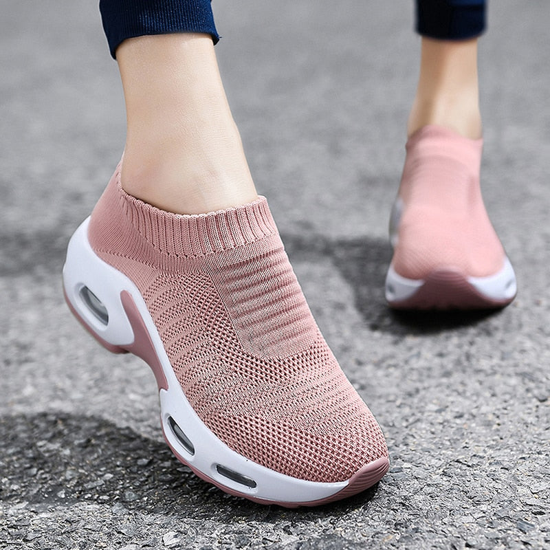 Women's orthopedic tote with platform no laces - maximum comfort and elegant style